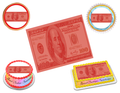 100 Dollar Bill Red Edible Image Frosting Sheet #15 (70+ sizes)