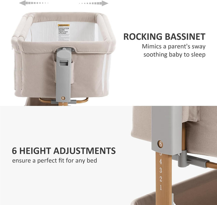 3 in 1 Baby Rocking Rocking Bassinet