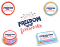 4th of July Edible Image Frosting Sheet #46 (70+ sizes)