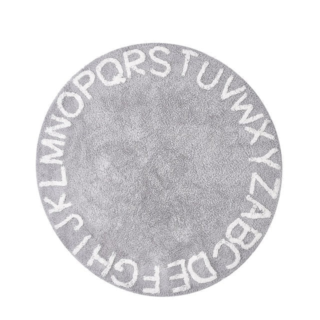 ABC Round Play Mat 120CM Diameter - Cozy Nursery