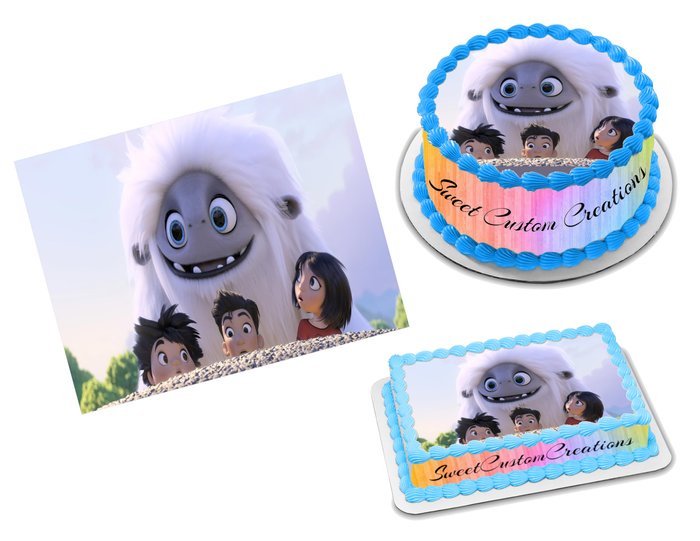 Abominable Edible Image Frosting Sheet #14 Topper (70+ sizes)