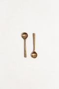 Aged Brass Salt Spoon