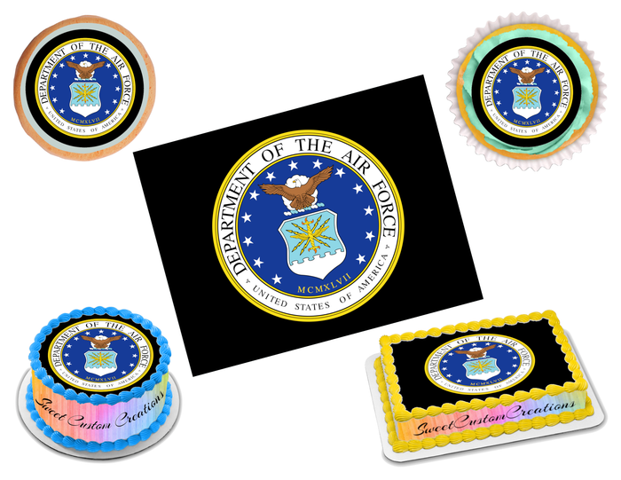 Air Force Edible Image Frosting Sheet #1 (70+ sizes)