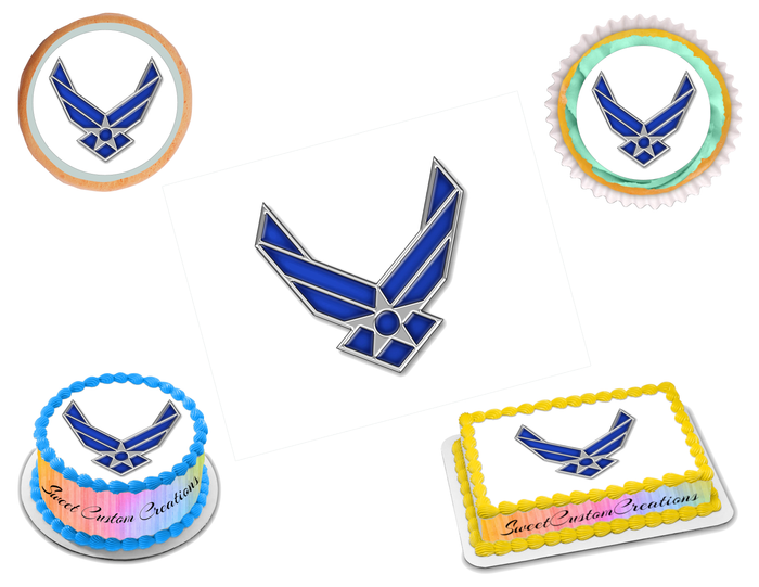 Air Force Edible Image Frosting Sheet #2 (70+ sizes)