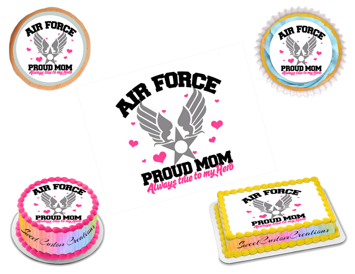 Air Force Edible Image Frosting Sheet #5 (70+ sizes)