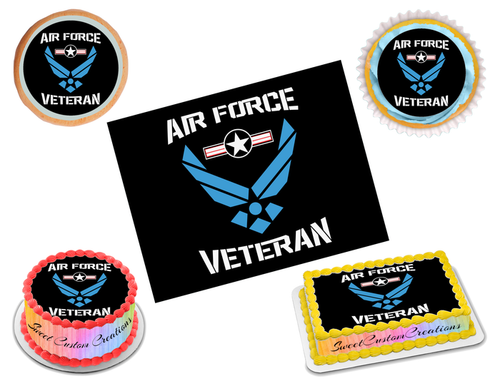 Air Force Edible Image Frosting Sheet #9 (70+ sizes)