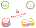 Alpha Chi Omega Edible Image Frosting Sheet #1 (70+ sizes)