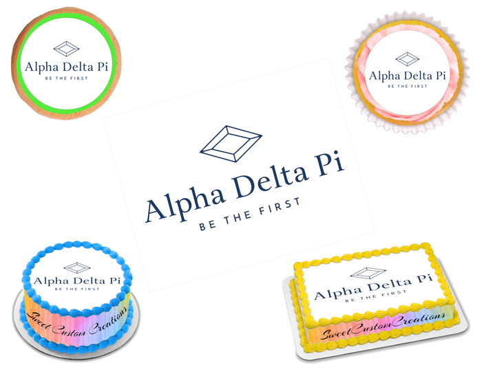 Alpha Delta Pi Edible Image Frosting Sheet #1 (70+ sizes)