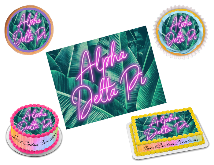 Alpha Delta Pi Edible Image Frosting Sheet #18 (70+ sizes)
