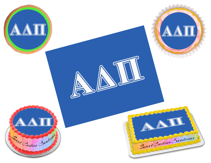Alpha Delta Pi Edible Image Frosting Sheet #2 (70+ sizes)