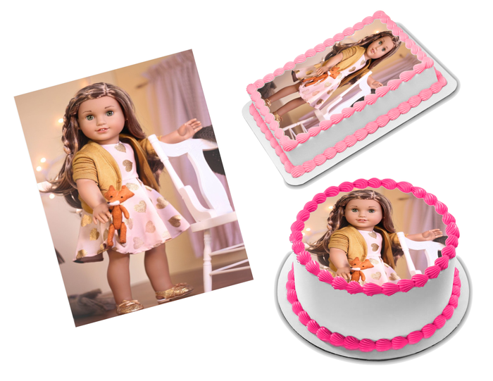 American Girl Doll Edible Image Frosting Sheet #10 Topper (70+ sizes)