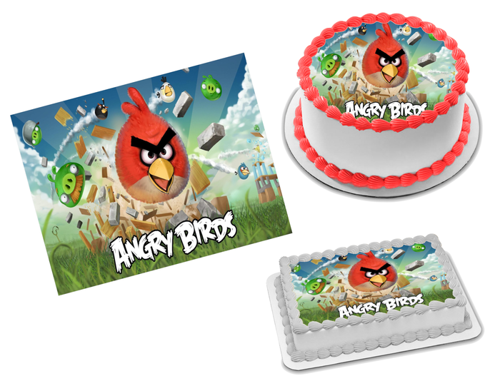 Angry Birds Edible Image Frosting Sheet #65 Topper (70+ sizes)