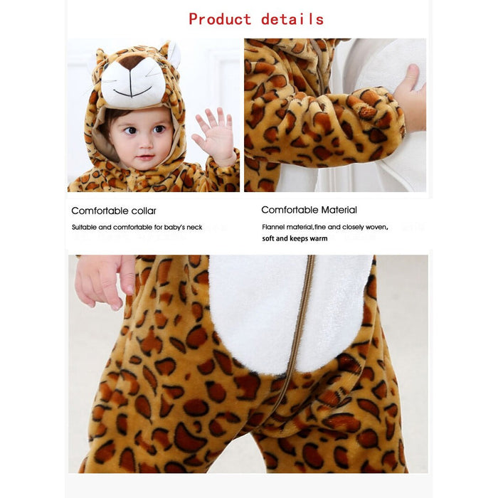 Animal Baby Winter Hooded Jumpsuit