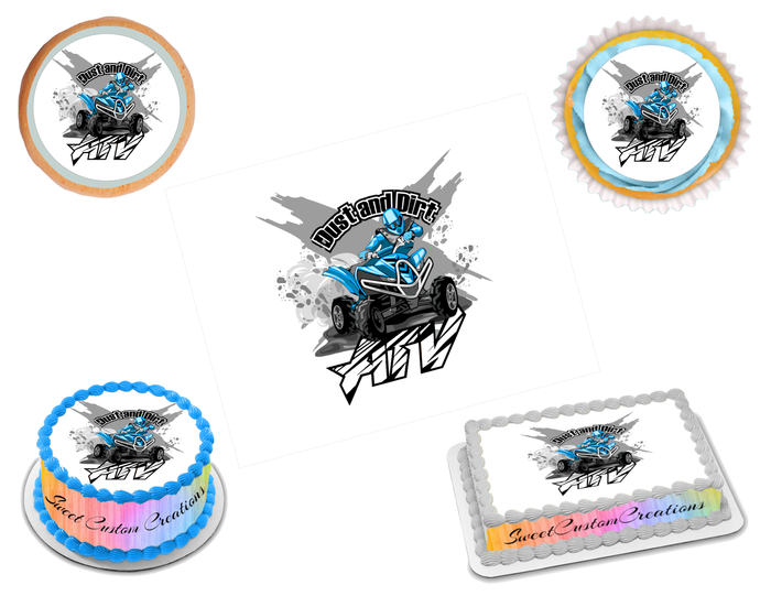 ATV Edible Image Frosting Sheet #3 Topper (70+ sizes)