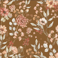 Autumn Meadow Brown Wallpaper - Cozy Nursery