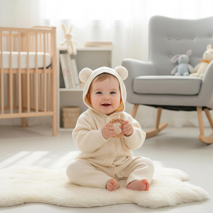 Baby Bear Knit Romper