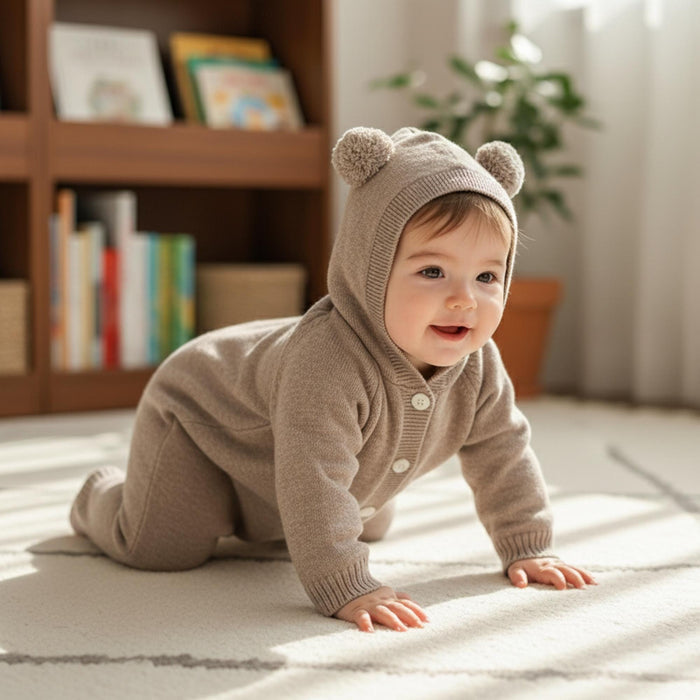 Baby Bear Knit Romper