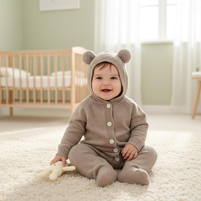 Baby Bear Knit Romper