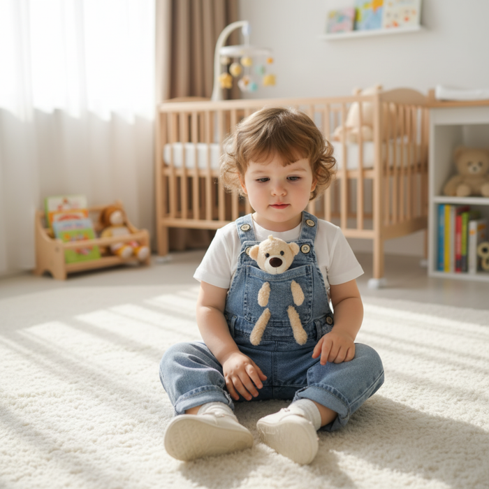 Baby Bear Overalls - Cozy Nursery