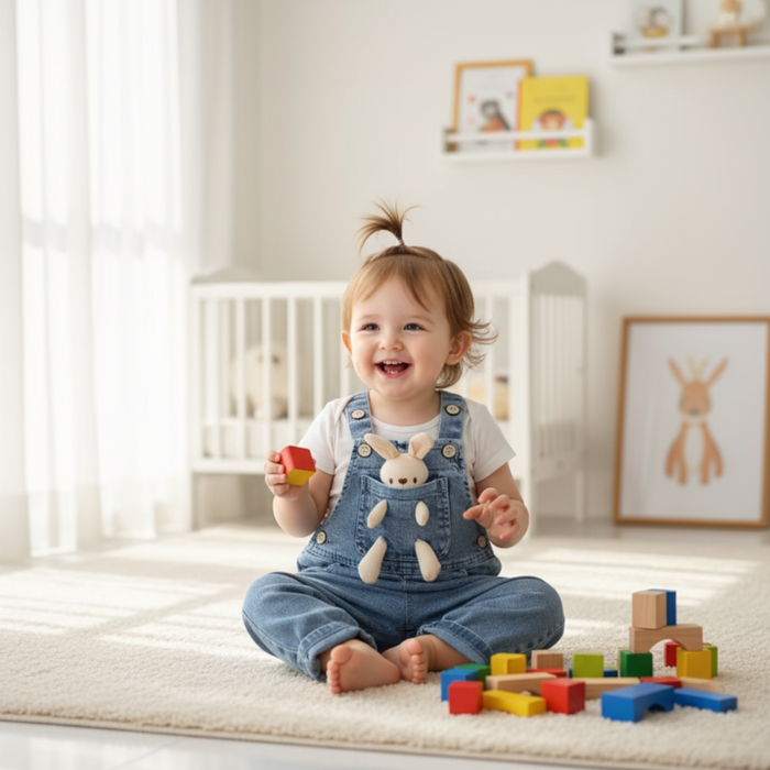 Baby Bear Overalls - Cozy Nursery