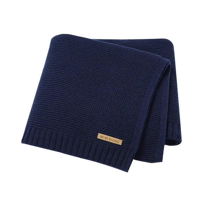 Baby Boy Navy Blue Blanket
