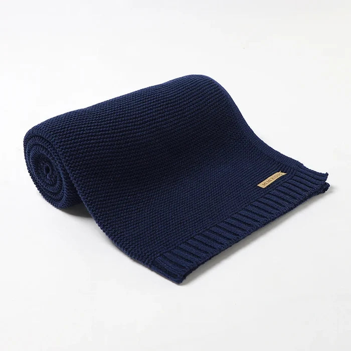 Baby Boy Navy Blue Blanket