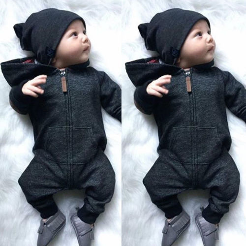 Baby Boy Warm Long Sleeve Romper - Cozy Nursery