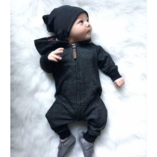 Baby Boy Warm Long Sleeve Romper - Cozy Nursery