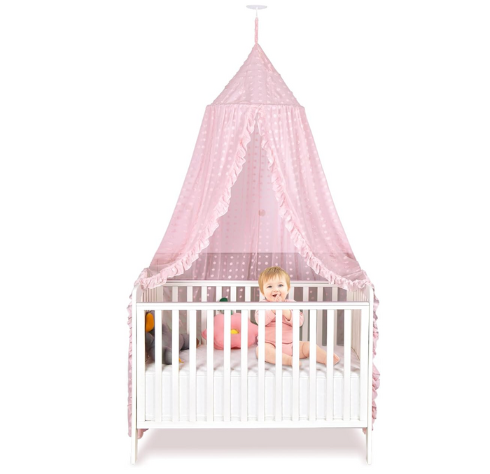 Baby Crib Lace Canopy - Cozy Nursery