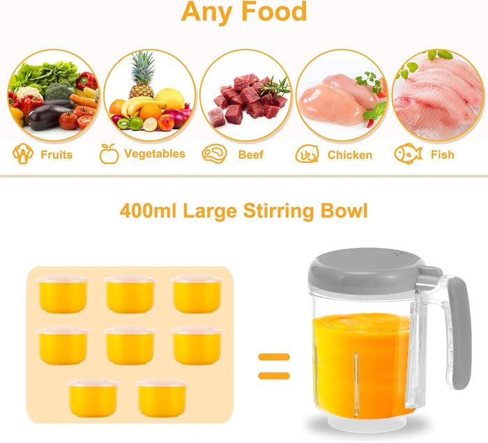 Baby Food Maker | One Step Baby Food Processor Steamer Puree Blender