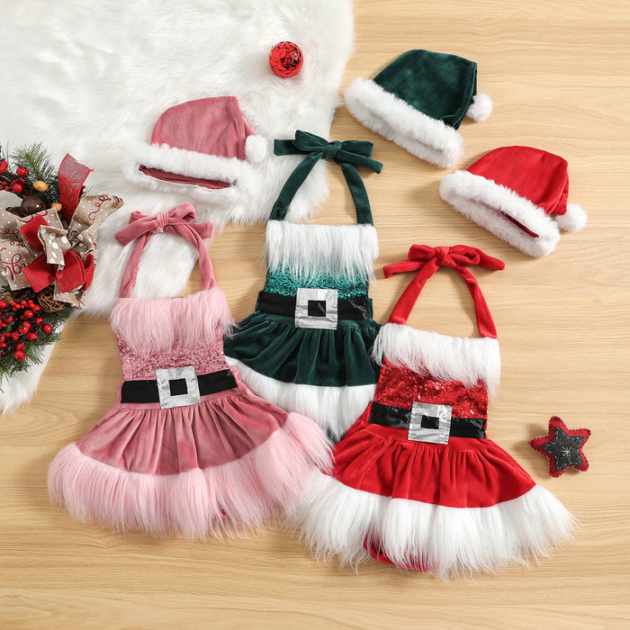 Baby Girls Christmas Romper Dress