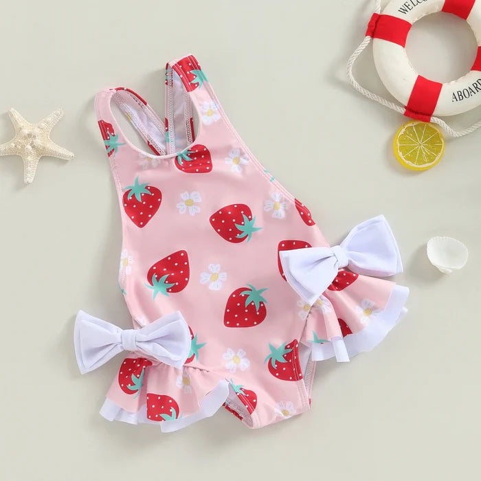 Baby Girl Floral Bathing Suit - Cozy Nursery
