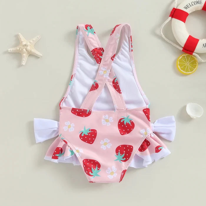 Baby Girl Floral Bathing Suit - Cozy Nursery