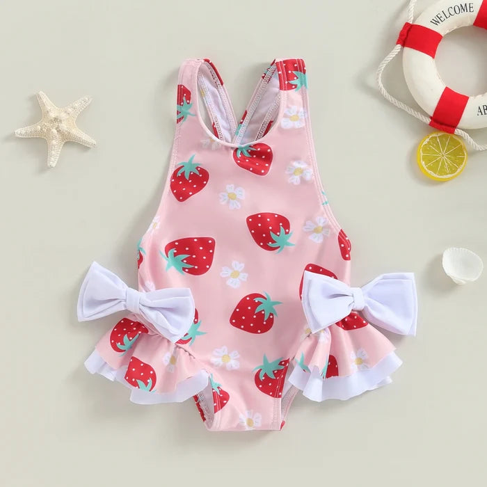Baby Girl Floral Bathing Suit - Cozy Nursery
