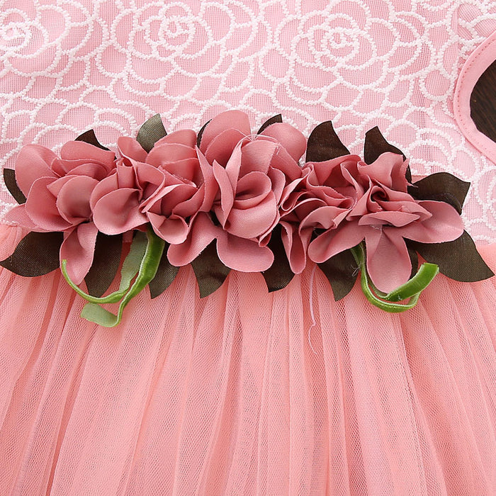 Baby Girl Floral Party Dress - Cozy Nursery