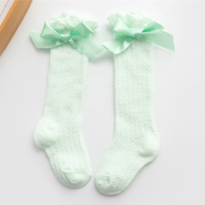 Green  Mesh Socks / 0 To 3 Year