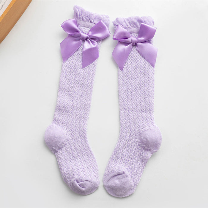 Purple Mesh Socks / 0 To 3 Year
