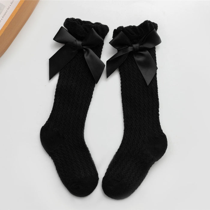 Black Mesh Socks / 0 To 3 Year