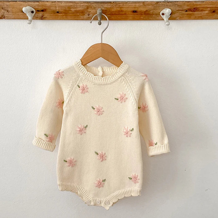 Baby Girl Knitted Romper