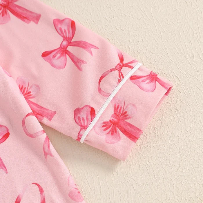 Baby Girl Strawberry & Bow Pyjamas - Cozy Nursery