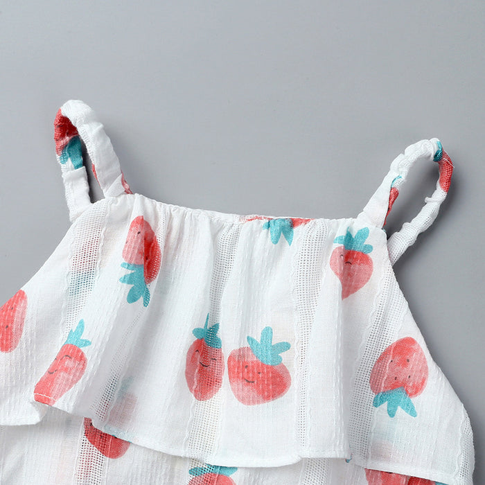 Baby Girls Strawberry Romper
