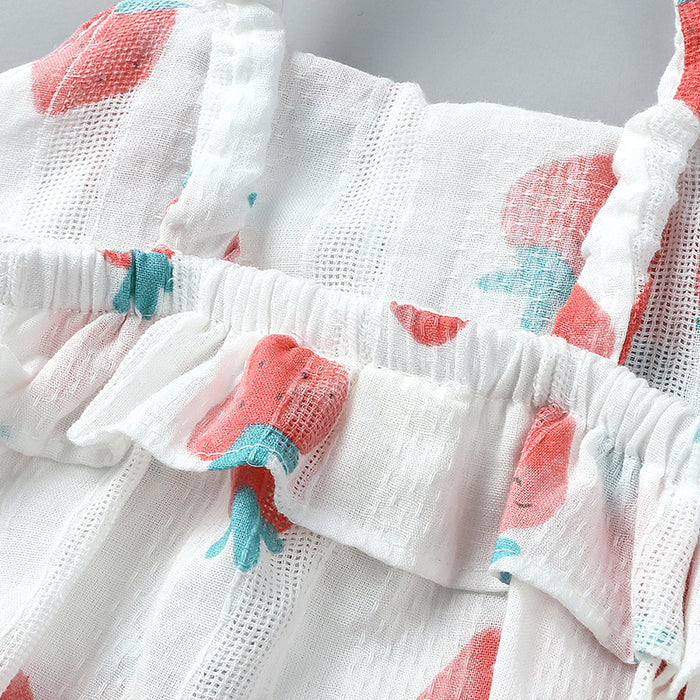 Baby Girls Strawberry Romper