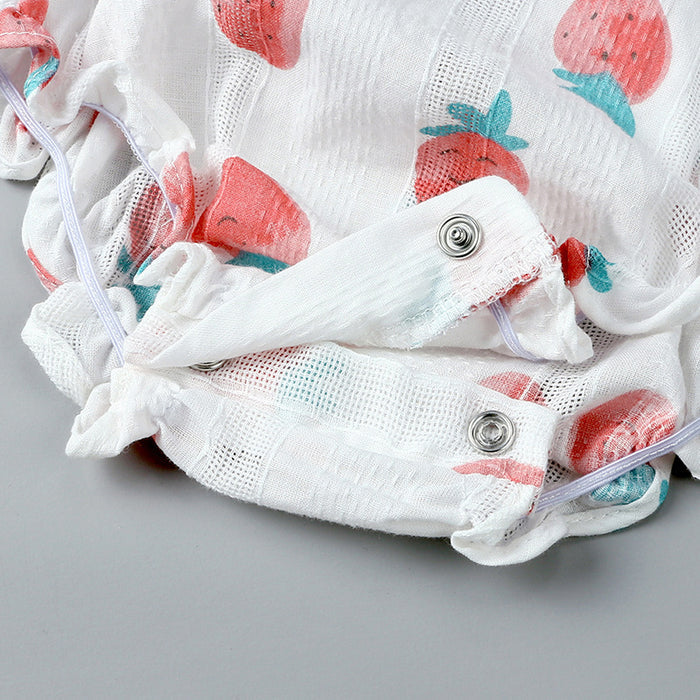 Baby Girls Strawberry Romper