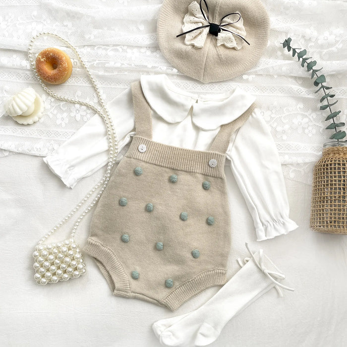 Baby Knitted Cardigan & Romper - Cozy Nursery