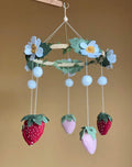 Baby Mobile with Strawberries and Wildflowers