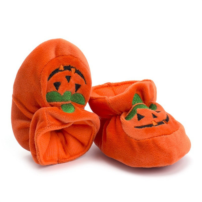 Baby pumpkin booties - Cozy Nursery