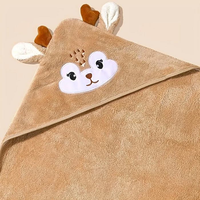Baby Reindeer Towel Poncho