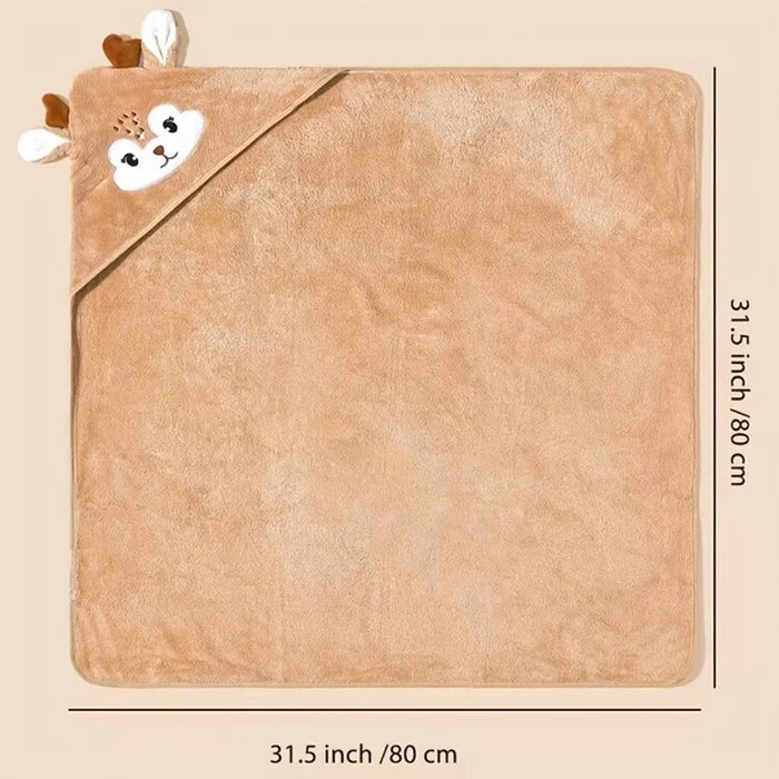 Baby Reindeer Towel Poncho