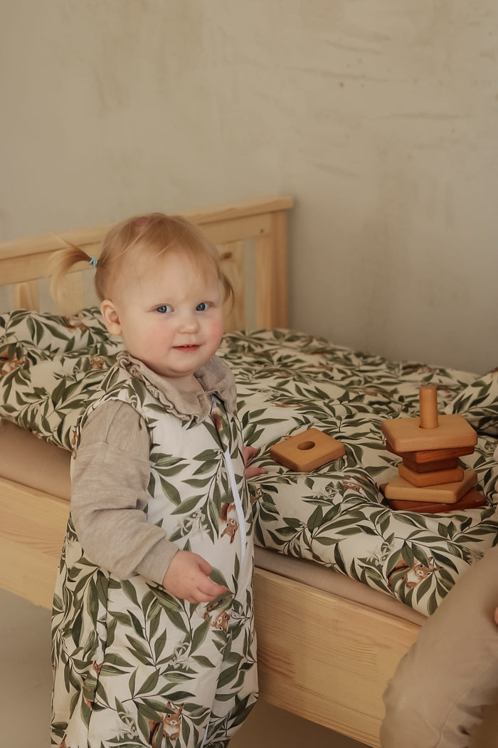 BABY SLEEPING BAG WOODLAND WITH LEGS
