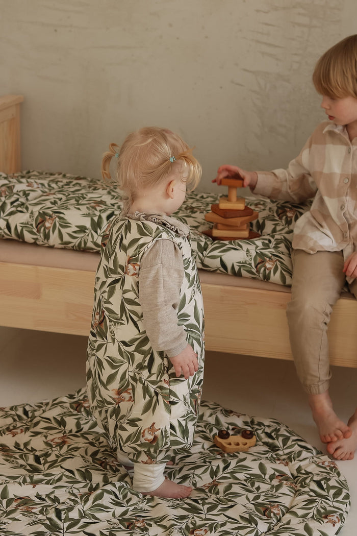 BABY SLEEPING BAG WOODLAND WITH LEGS